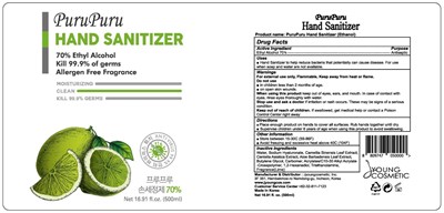 300ml Ndc: 79547-201-06 Label (06 Purupuru Hand Sanitizer Gel 300ml Label)